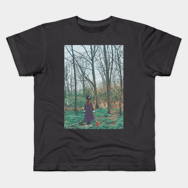 Wanderlust Witch Kids T-Shirt by Fantasticallyfreaky